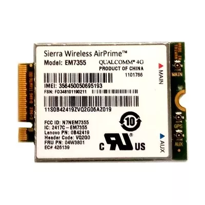 Sierra Wireless AirPrime MC7355 4G LTE/HSPA+ GPS 100Mbps Card • $13.88