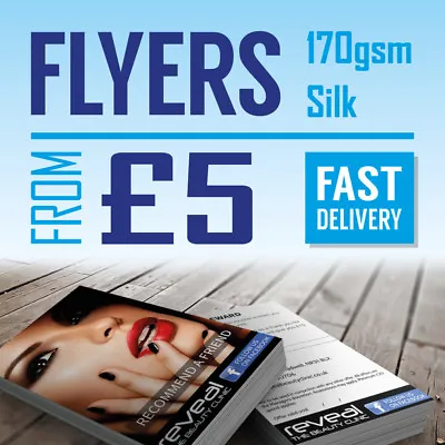 £134.40 • Buy Displaypro Printed Flyers Leaflet 170gsm Silk Paper A6 DL A5 A4 A3 Full Colour
