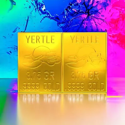 Limited Edition Yertle The Turtle Bullion: 0.5g Gold Bar Split Design T • $101.01