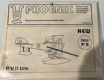 Phoenix P.V.II Bis. P8 Air Vacuform Model Aircraft Kit 1:72 Scale  • $19.99