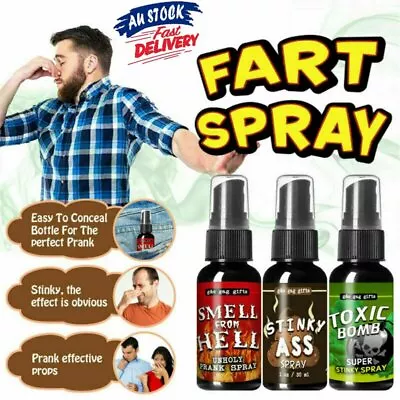 30ML Novelties Liquid Fart Gag Prank Joke Spray Can Stink Bomb Smelly Stinky Gas • $13.96