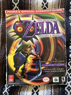 The Legend Of Zelda: Majora's Mask Prima's Official Strategy Guide Nintendo 64 • $30