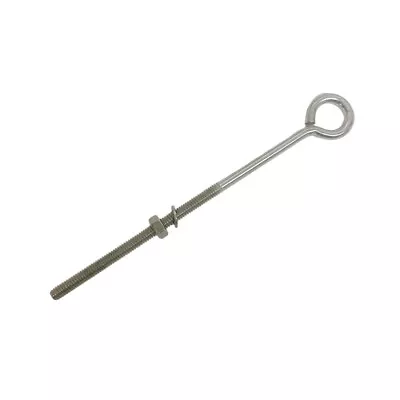 Marine Stainless Steel T316 Turned Eye Bolt Washer WLL 50 Lbs 1/4  X 6  • $7.50