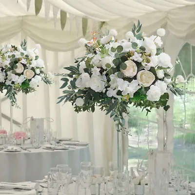 50CM Artificial Rose Flowers Ball Party Wedding Backdrop Table Centerpieces Deco • £33.95