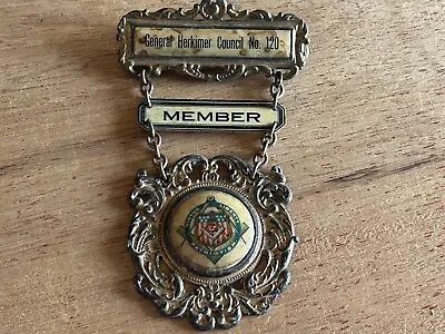 JR OUAM Ladder Badge Member Pin Medal Order United American Mechanics Antique • $49.16