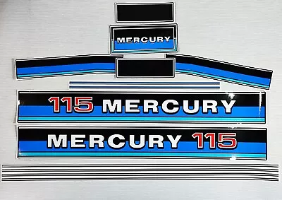 For MERCURY 115 Two Stroke Outboard. Vinyl Decal Set From BOAT-MOTO/ Sticker Kit • $45