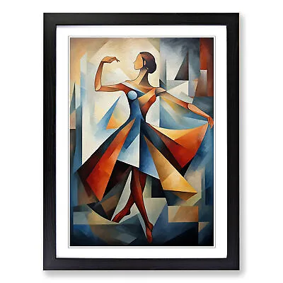 Ballet Dancer Cubism Wall Art Print Framed Canvas Picture Poster Decor • £24.95