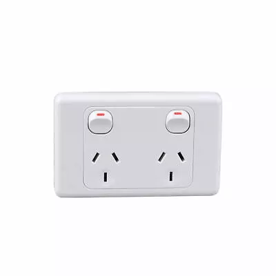 5 X Standard White Double Powerpoint GPO Socket Outlet Power Point 10 Amp • $28.95