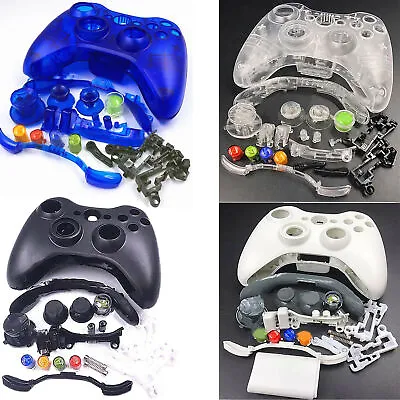 Controller Shell Full Kit Replacement For Xbox360 Wired/Wireless Game Controller • $23.35