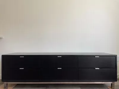 Restoration Hardware Modern Black Media Console • $1400