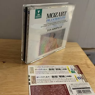 TON KOOPMAN-MOZART: DIE ZAUBERFLOTE-JAPAN 3 CD Erato Rare Box Set • $43.98