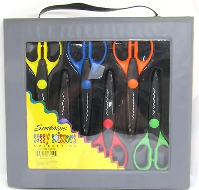Rainbow Scribblers Sassy Scissors Collection Set Of 6 Scrapbook Decorative Cuts • $15