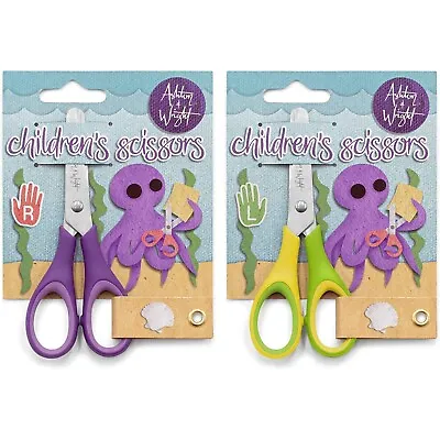 £5.49 • Buy Ashton And Wright | Kid's Children's Left And Right Handed Scissors | Twin Pack