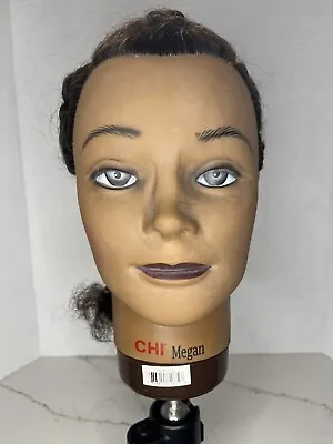 CHI Megan Human Hair Head Mannequin For Cosmetology & Hair Styling Training • $24.99