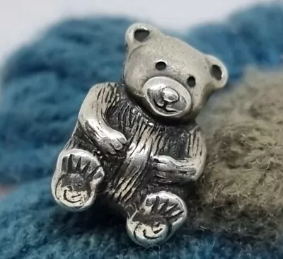 Genuine Pandora Silver Teddy Bear Charm  💕 S925 ALE  • £24