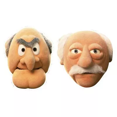 Statler And Waldorf 2D Card Party Masks Twin Pack The Muppets Official • £6.99