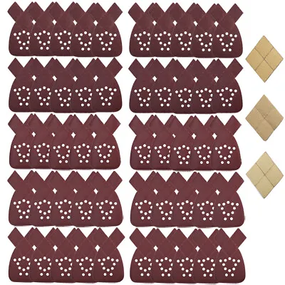 50+12pcs Mouse Sander Sandpaper Detail Sanding Pads 60-220 Grit For Black+Decker • $11.69