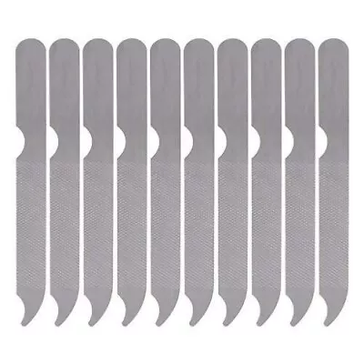 Double Side Stainless Steel Metal Nail File Fingernail Toenail Buffer Art Tool • $7.95