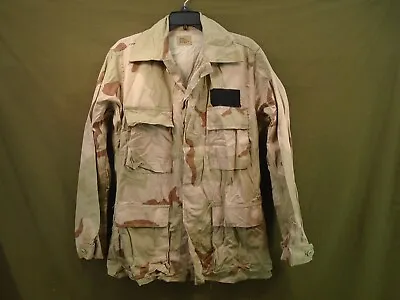 US Military 3 Color Desert Combat DCU Coat Shirt Twill Small Regular 1991 85-H • $29.95