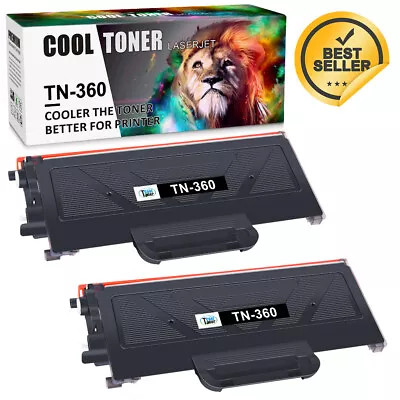 2 TN360 Toner Cartridge For Brother TN330 HL-2140 HL-2170W MFC-7340 MFC-7840W • $22.59