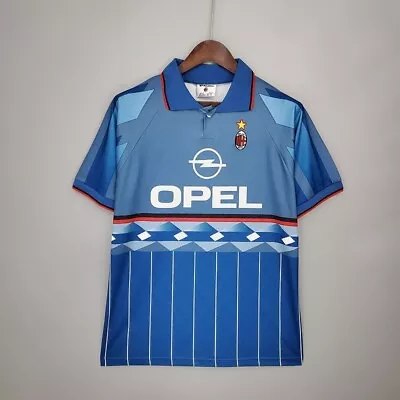 AC Milan 1995/96 Retro / Vintage Third Shirt - Blue - Various Sizes • £34.99