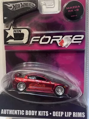 Hot Wheels Mazda RX-8 Hot Import Nights D Force 1:50 Scale Met Red • $30