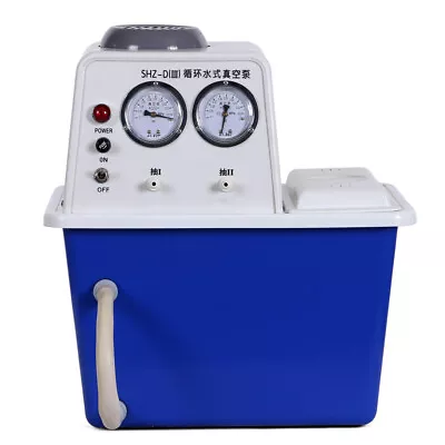 $459 • Buy Lab Circulating Water Vacuum Pump Double-gauge Double-tap Mini Vacuum Suction 