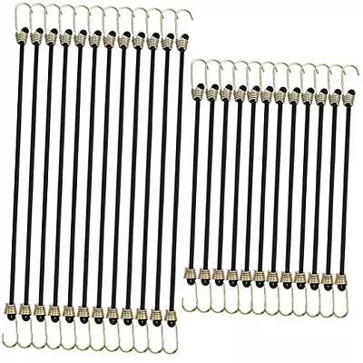 24 Pieces Small Bungee Cords With Hooks 9 Inch 12 Inch Mini Bungee Cords Heavy  • $21.87