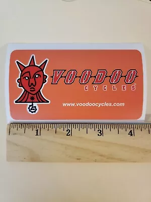 VOODOO VOO DOO Cycles  MTB BICYCLES BIKE FRAME Ride  STICKER DECAL Orange/Red  • $8.89