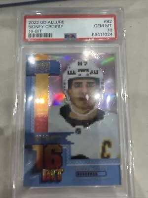 2022-23 Upper Deck Allure Sidney Crosby 16-Bit SSP PSA 10 • $1400