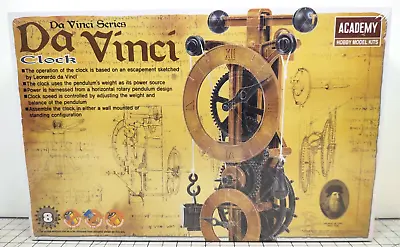 Da Vinci Series Clock Academy Hobby Model Kit 2014 #18150 Sealed  • $11.68