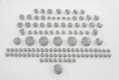 $24.63 • Buy Chrome Bolt Cap 109 Piece Cover Kit For Harley Davidson By V-Twin