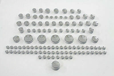 $24.63 • Buy Chrome Bolt Cap 109 Piece Cover Kit For Harley Davidson By V-Twin