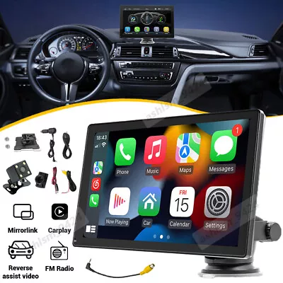 9 Inch Portable Wireless Apple Carplay Android Auto Car Stereo Radio Head Unit • $99.89