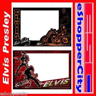 Elvis Presley Glass Picture Frame Set Of 2  4x6 Photo Gift Memorial Biker  • $18.95