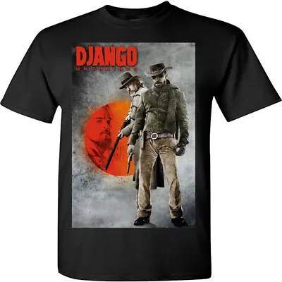 $14.95 • Buy Django Unchained Movie Promo Poster M T-Shirt Quentin Tarantino Jamie Foxx Leo