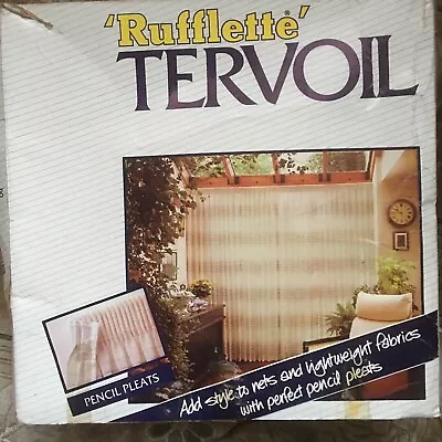 £1.50 • Buy Pencil Pleat RUFFLETTE Curtain Tape - Tervoil For Net Curtains - PER METRE