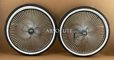 Vintage Lowrider 20 Dayton 144 Spoke Front&coaster Rims W/whitewall Diamond Tire • $239.69