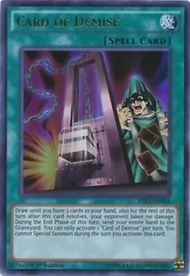 Yugioh | Ultra Rare 1st Ed NM | Card Of Demise MIL1-EN014 • $14.95