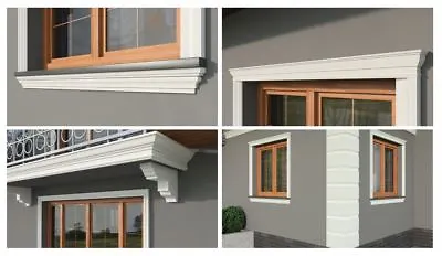 Exterior Coving Window Cornice Outside Wall Facade Crown Mouldings   ✔ SAMPLES ✔ • £2.50