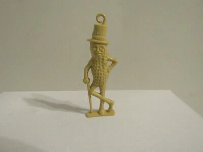 $10 • Buy Vintage Planter's Mr. Peanut Beige Necklace/ Key Chain Charm Pendent