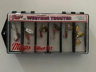 Vintage Mepps WO Western Trouter Display Case With All Mepps Lures Case Intact • $23