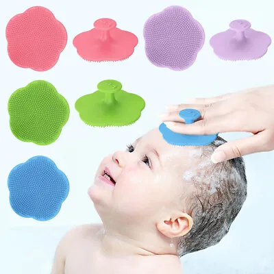 Baby Bath Brush Scalp Brush Shampoo Brush Head Massager Hair Washing Comb UK # • £2.83