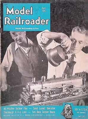 Model Railroader Magazine April 1951 All Weather Outdoor Pike Small Layout • $11.99