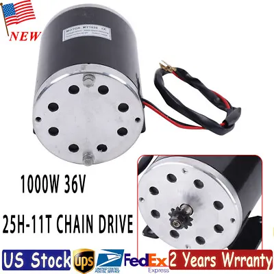 MY1020 1000W 36V Brushed DC Electric Motor For Mini Bike Quad Go-Kart E-Bike DIY • $84.55