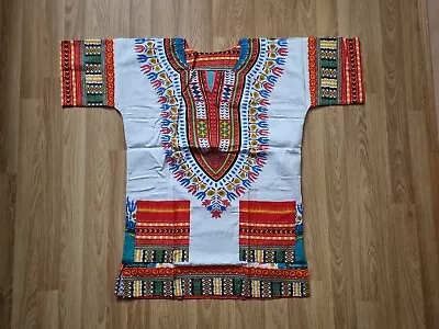 Dashiki Unisex T Shirt African Traditional Gringo Afro Poncho Bohemian Tops Uk • £12.50