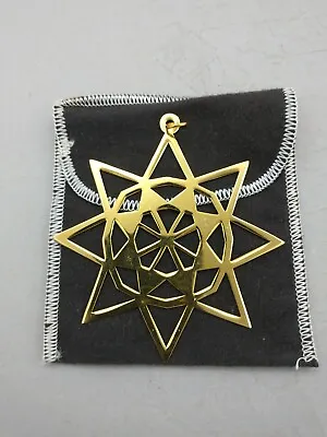 MMA 1979 Sterling Silver Star Christmas Ornament Excellent With Bag • $121.50