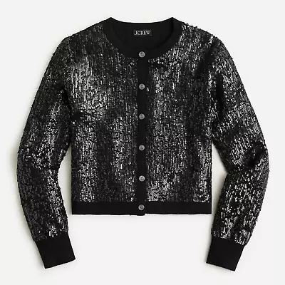 J. Crew Sequin Jackie Cardigan Sweater Size S • $52