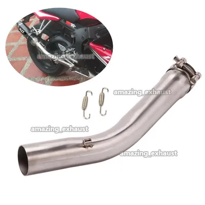 For Yamaha YZF R6 1998-2005 Motorcycle Mid Link Pipe Slip On 51mm Exhaust System • $65.03