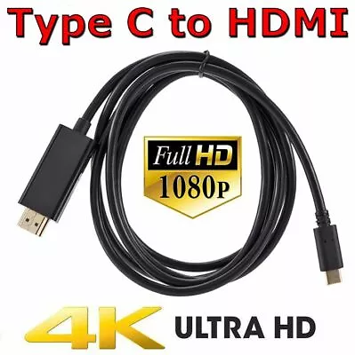 USB C To HDMI Cable USB Type C 4K Cord For Samsung S8 S9 S10 MacBook Pro Adapter • $10.79